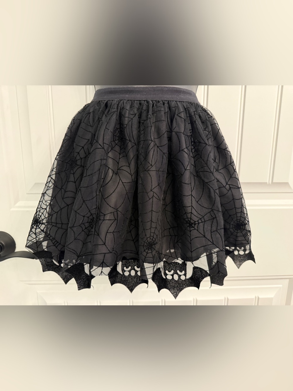 H&M Black Spiderweb & Bat Tulle Skirt for Kids